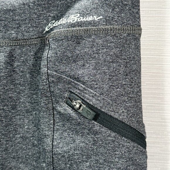 Eddie Bauer Pants Women’s Small Compression Gray Waistband Pocket Zip Pockets - Picture 7 of 13